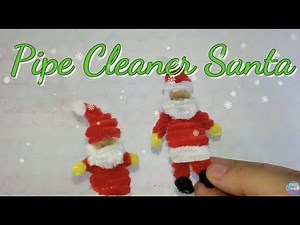Pipe Cleaner Christmas Crafts - Santa