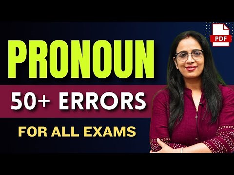 Spotting Error Based on Pronoun | SSC CGL 2021 | Class - 7 | Pronoun Spotting Errors | Rani Mam