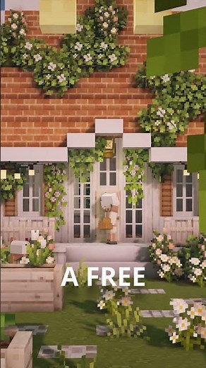 Cottagecore House with a Greenhouse + World Download! [Minecraft CIT Resource Packs 🌻]