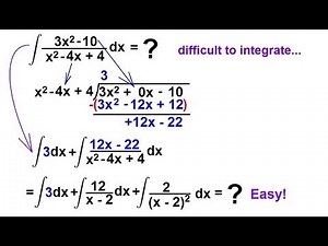 Calculus: Integration - Partial Fractions (14 of 16) Example 6: Long-Hand Division