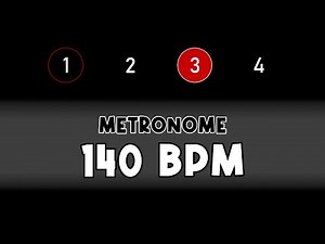 140 BPM (beats per minute) METRONOME