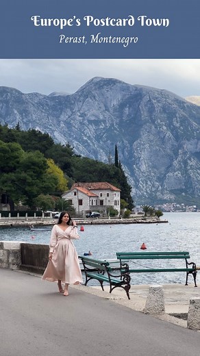 Shweta ~ Travel Creator |📍LONDON (UK) on Instagram: "Perast is the most picturesque seaside town located in Southeast Europe country Montenegro 😍 It is best known for its majestic mountains, quaint architecture, picture perfect white stoned Venetian places & Boroque churches 🏞️🌊⛪️ TRAVEL TIPS (📌Save & Share for future visit) ✦ It’s a tiny town which can be explored within a few hours, but I highly recommend staying a night here. You wake up to the most dreamy views of the mountains. ✦ The b
