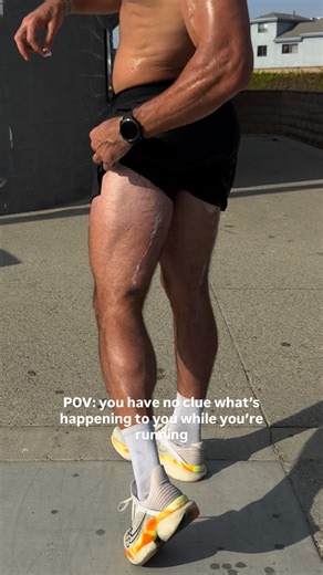 Nick Walker on Instagram: "Well that was embarrassing 😳 Who knew sweat could look like that… #sweat #run #running #runner #foryou #fyp #explorepage #whatisthat #oops #fail"