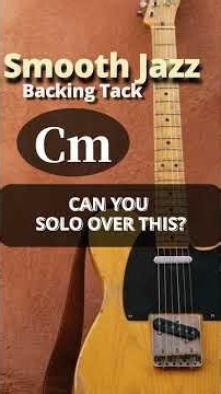 Smooth Jazz Guitar Backing Track in Cm #backingtrack