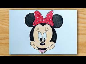 How To Draw Minnie Mouse step-by-step || Minnie Mouse Drawing Tutorial.