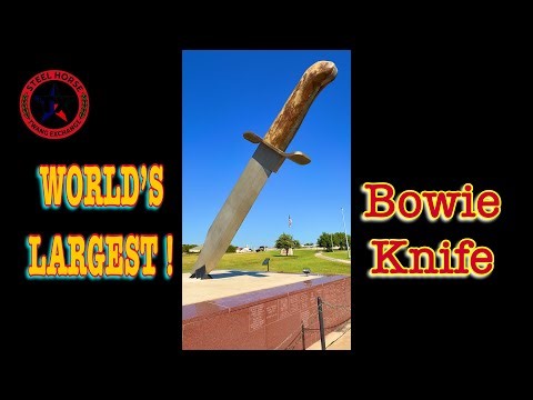 Texas Legend The Worlds Largest Bowie Knife in Bowie TX