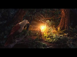 Jungle Book (2016) - Mowgli grabs the red flower