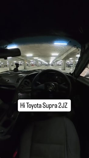 Old Toyota Supra MK4 2jz GE auto — the slowest model ever made, but it looks OK when parked. What do you think about cloth seats?