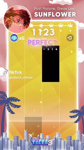 Magic Tiles 3 Official 🎹 (@magictiles3_official) - You're #MagicTiles3's sunflower 🌻 #musicgame #rhythmgame #pianochallenge #postmalone