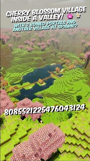 Minecraft’s Most Aesthetic Starter Seed – It’s Actually Perfect 🌸🏞️ #minecraft #minecraftseeds