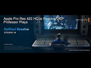 DCP From Apple Pro Res 422 HQ in Davinci Resolve