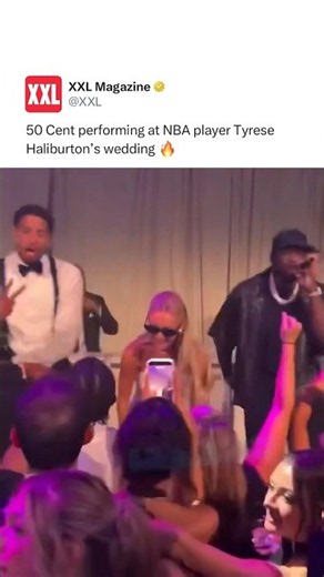 50 Cent Performs at Tyrese Haliburton’s Wedding 🔥😭