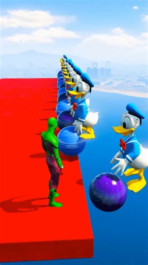​Spider-Man vs Giant Donald Duck Challenge! 😱🔥