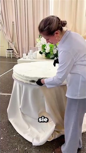 Eine geniale Methode, eine Hochzeitstorte zu transportieren