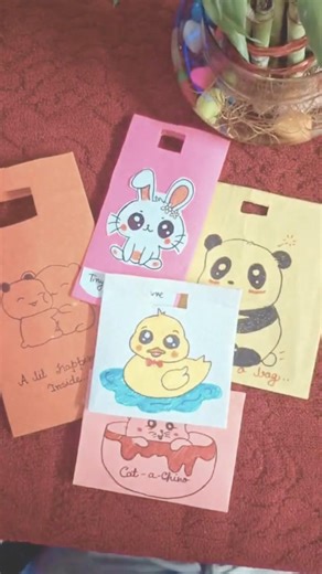 How To Make Easy Mini Paper Bag / Paper Craft / paper Bag making / 1 minute video / shorts