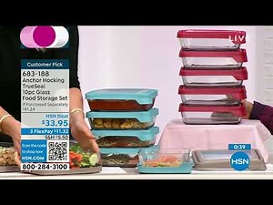 Anchor Hocking TrueSeal 10piece Glass Food Storage Set