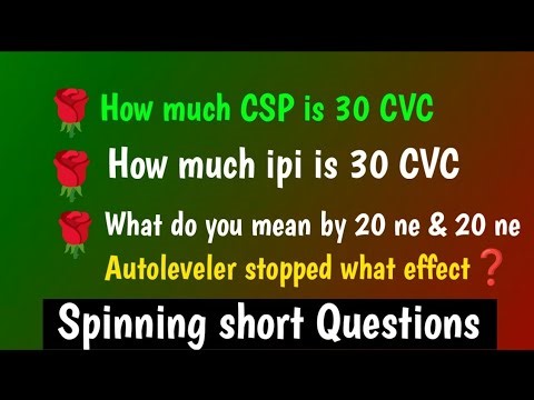 🌿 How much CSP is 30 CVC || How much ipi is 30 CVC || Spinning short questions |‪@Islamicvideo-d8o4n‬