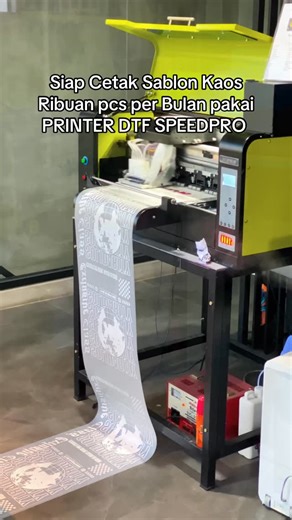 Printer DTF | DTG | UV | Jinka | Cameo on Instagram: "Speed Pro Double Head Large Format hadir buat kamu yang butuh produksi fleksibel! Mau print 1 pcs aja? Bisa ✨ Atau langsung orderan ratusan pcs per hari? Santai aja, mesin ini teteo bisa ngebut kenceng ⚡️ Dengan double head printhead, proses cetak jadi lebih cepat, stabil, dan hasil sablon tetap tajam full color. Cocok banget buat kamu yang pengen usaha sablon makin level up! #bengkelprintindonesia #riecat #printerlokalpride #solusijituumkmma