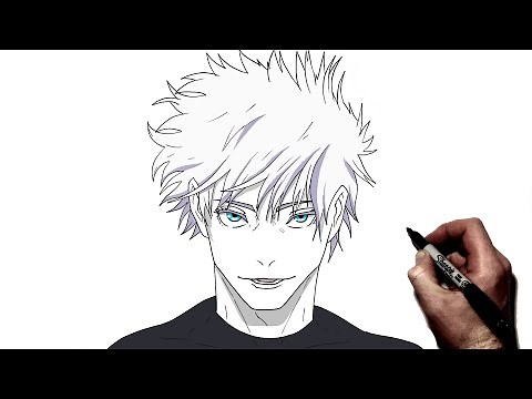 How To Draw Gojo (Nah, I'd Win) | Step By Step | Jujutsu Kaisen