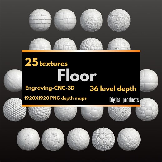 25 Natural Stone Floor Textures | Stone Depth Maps | CNC 3D Displacement Files - Etsy UK