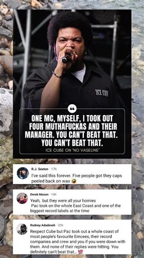 Ice Cube explained why he believes his song 'No Vaseline' is the best diss track of all time.