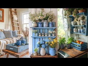 BLUE RUSTIC Spring Decor: Styling Repurposed DIY Finds for a Vintage Farmhouse Look HOME DECOR IDEAS