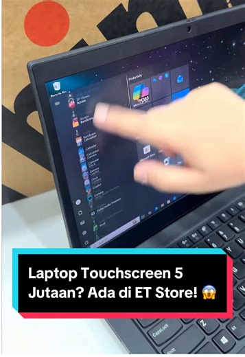 Laptop touchscreen cuma 5 jutaan, bukan mitos 👀 Ada di ET Store, udah dapet tas laptop Microsoft Office 365 Copilot ✨ Cocok buat kerja, kuliah, sampe daily use. Buruan sebelum kehabisan 🔥 #LaptopTouchscreen #Laptop5Jutaan #ETStore #LaptopMurah #Office365