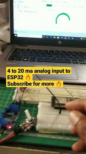 how to use 4 to 20 ma analog input with Esp32 board | monitoring analog input on Blynk IoT #shorts