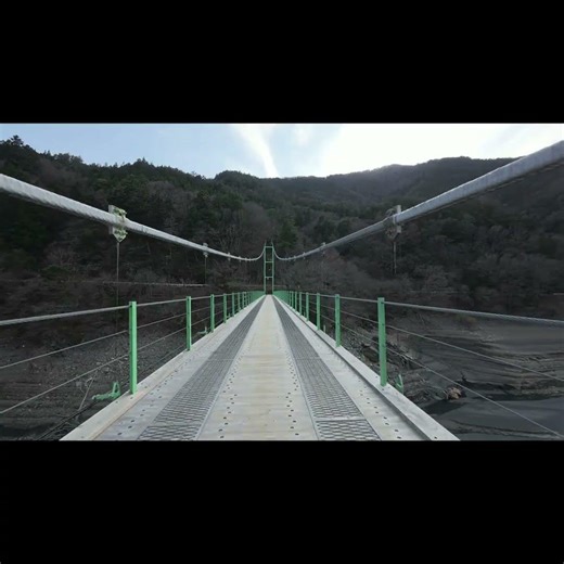 バイクで渡れる吊り橋#井川大橋 #静岡