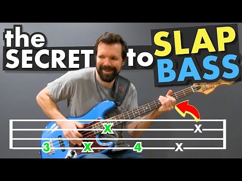 The SECRET to SLAP BASS: Beginner Lesson #4 (with TABs)