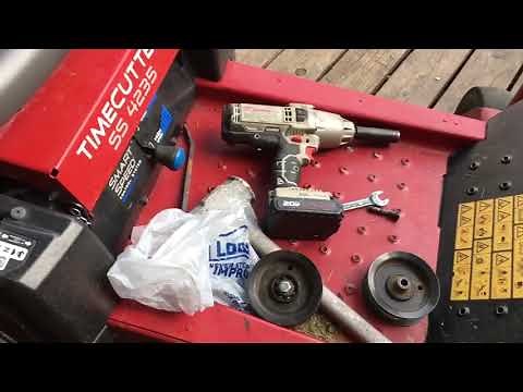 Timecutter 4235 spindle change