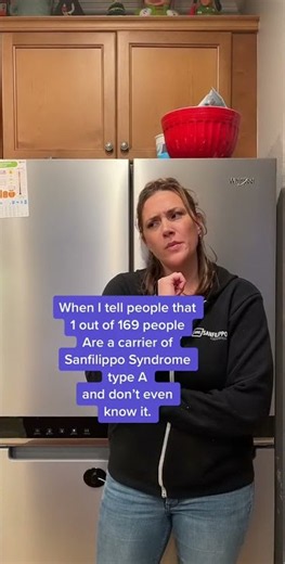 Big facts right here! What makes Sanfilippo syndrome rare is meeting up with another carrier and