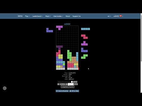 Jstris 542 Lines Sent FFA