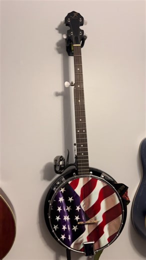 Yes, I really did put a fishing reel on my banjo. No, the noise does not scare the fish. #banjo #fishing #outdoors