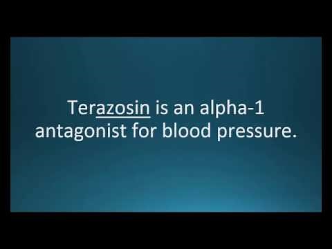 How to pronounce terazosin (Hytrin) (Memorizing Pharmacology Flashcard)