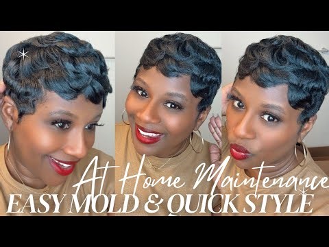 Easy Pixie Cut Mold After Washing + Easy No-Makeup Look 40+ | Step-by-Step Styling & Reveal