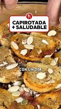 A less guilt-free CAPIROTADA. A no-bake dessert, lighter and quicker. #shorts #desserts #recipe