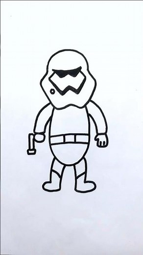 Draw Stormtrooper from Star Wars | Superhero drawing | Step-by-Step tutorial