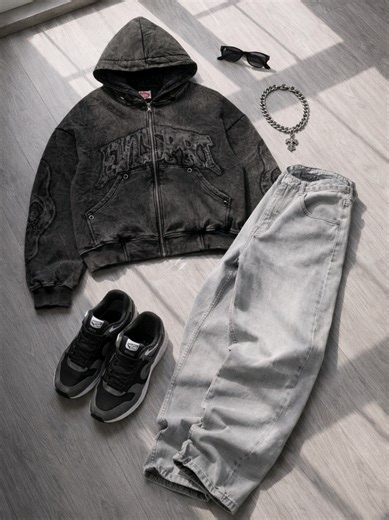 Hoodie fleece zipper #outfitideas #outfitinspo #hoodie #zipper