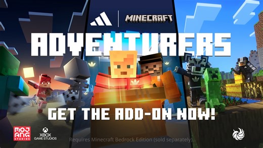 Meet your new adidas-powered companions! From fighting mobs to finding ore, these sidekicks have your back every step of the way. Oh! and did we mention the iconic adidas armor?! Learn more at: https://aka.ms/AdidasAddon See the collection: https://aka.ms/AdidasMCcollection | Minecraft