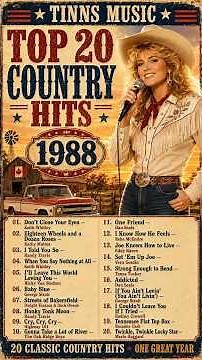 Top 20 Country Hits of 1988 🎙️ Classic 80s Country Songs | TINNS MUSIC