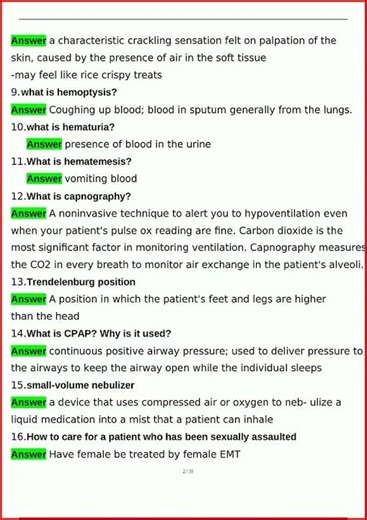 West Coast Emt Final Study Guide Exam Latest Actual Question video