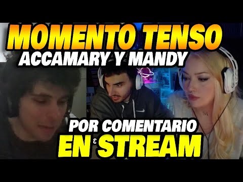 Awkward moment on stream: Mandy comments on a clip and Accamary responds