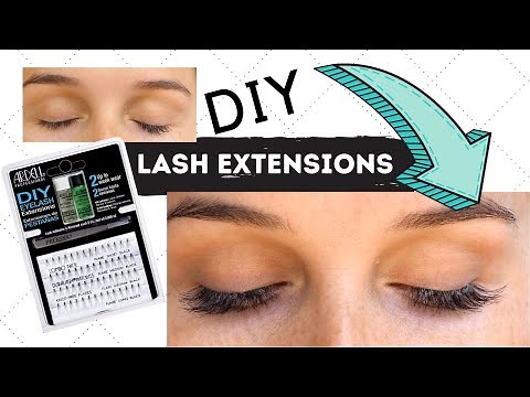 How to DIY Lash Extensions for under $12 dollars// Ardell DIY Lash Extension // quarantine self-care