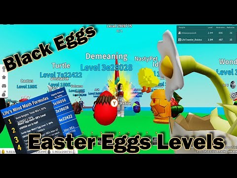 EFS Calculator-Black Eggs-Easter Eggs Levels! LifeTraveler's MindMath Calculator! TIPS! Egg Farm Sim