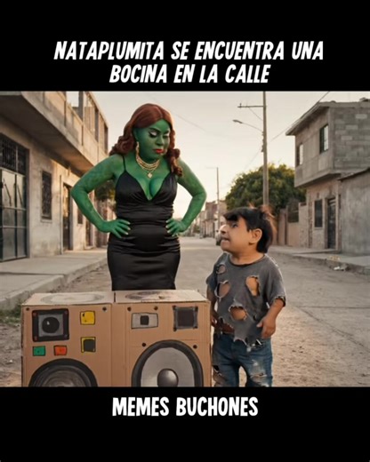 Nataplumita se encuentra una bocina en la calle #viral #humor #fyp