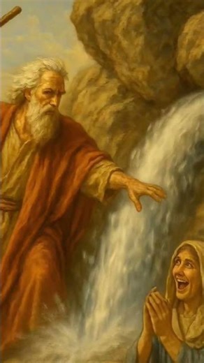 When Moses Hit the Rock… What Happened Next Shocked Israel! #ai #israelites #miracle #moses #bible