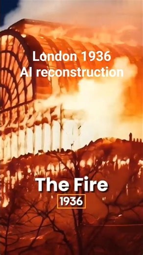 Never seen the 1936 fire like this before AI reconstruction #history