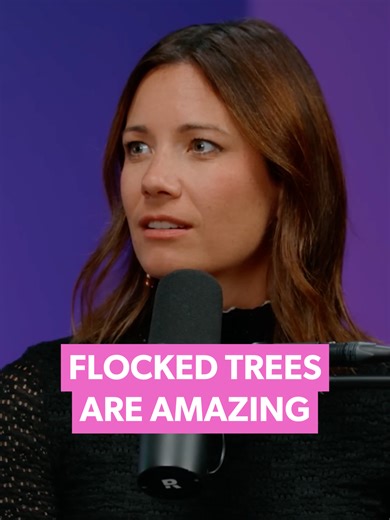 Flocked Trees Are Amazing #flockedtree #trees #natureathome | flocked tree