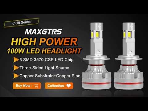 6919 Series 200W Turbo LED H4 9003 HB2 H1 H7 H8 H11 9005 9006 LED Bulbs Canbus Car Front Headlamp